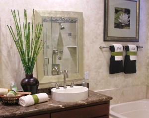 Baia, oaza de verdeață - Decorațiuni cu bambus pentru baie