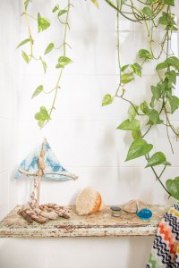 Baia, oaza de verdeață - Decorațiuni cu pothos auriu pentru baie