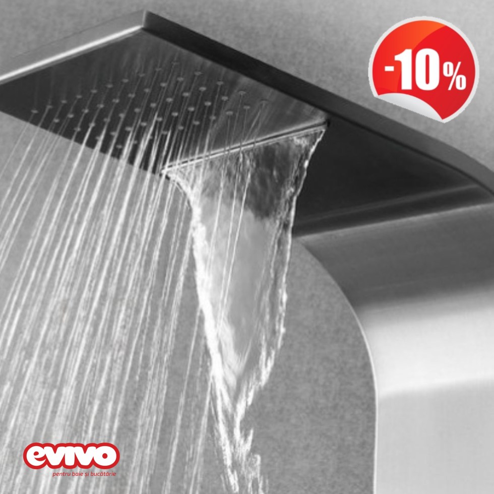 PROMOȚIE DE TOAMNĂ – 10% DISCOUNT LA PANELURI DE DUȘ CU HIDROMASAJ