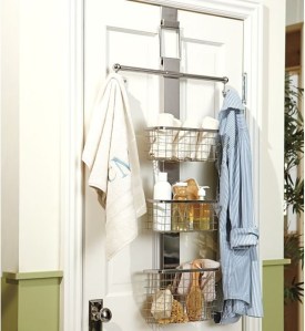 Organizator cu cuier modern pentru depozitare usa baie